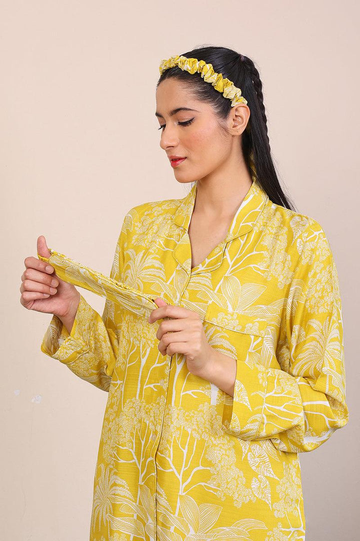 Generation - Loungewear Pyjamas Set - Yellow - Viscose - 2 Piece