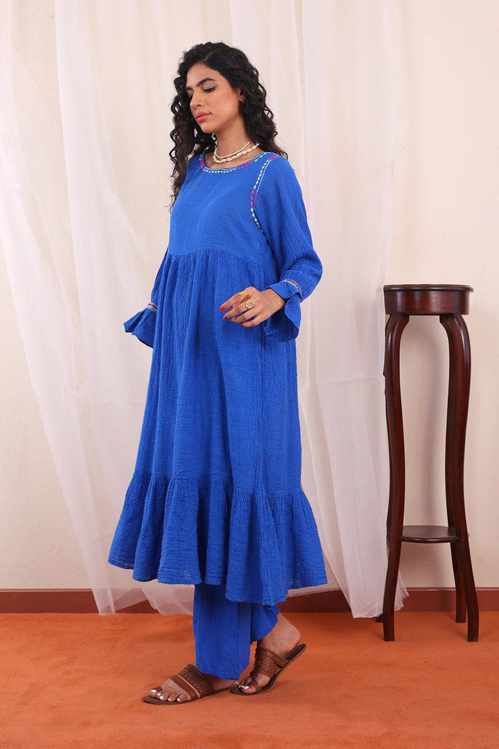 Generation - Whisper Dress - Crinkled Lawn - Blue - 1 Piece