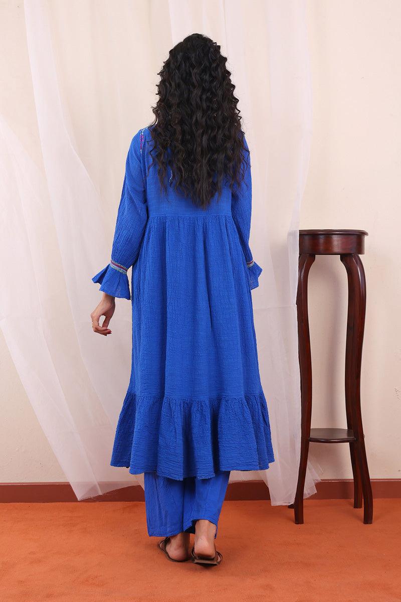 Generation - Whisper Dress - Crinkled Lawn - Blue - 1 Piece