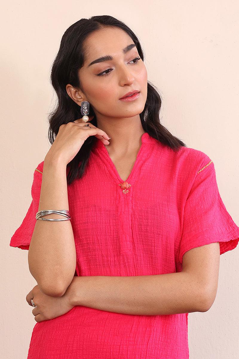 Generartion - Whisper Co-ords Set - 2 Piece - Pink - Lawn