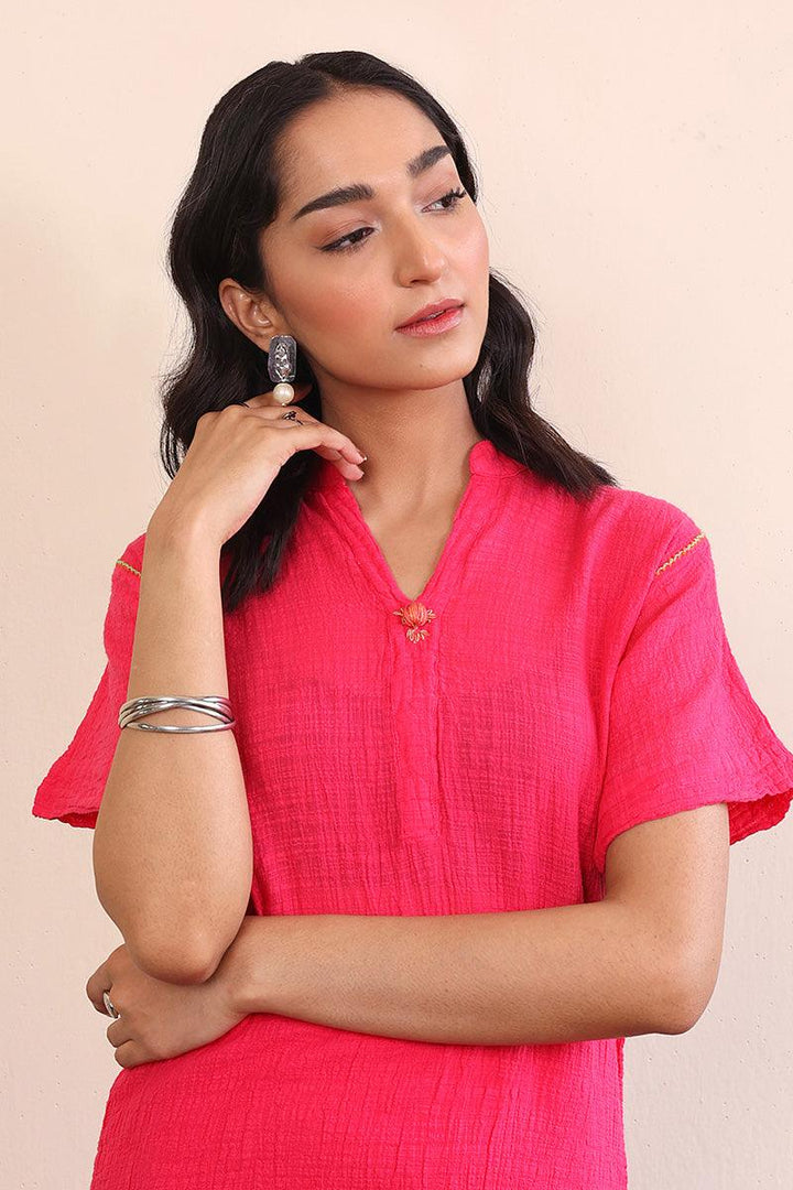 Generartion - Whisper Co-ords Set - 2 Piece - Pink - Lawn