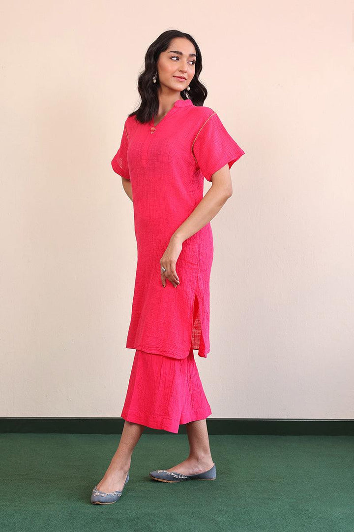 Generartion - Whisper Co-ords Set - 2 Piece - Pink - Lawn