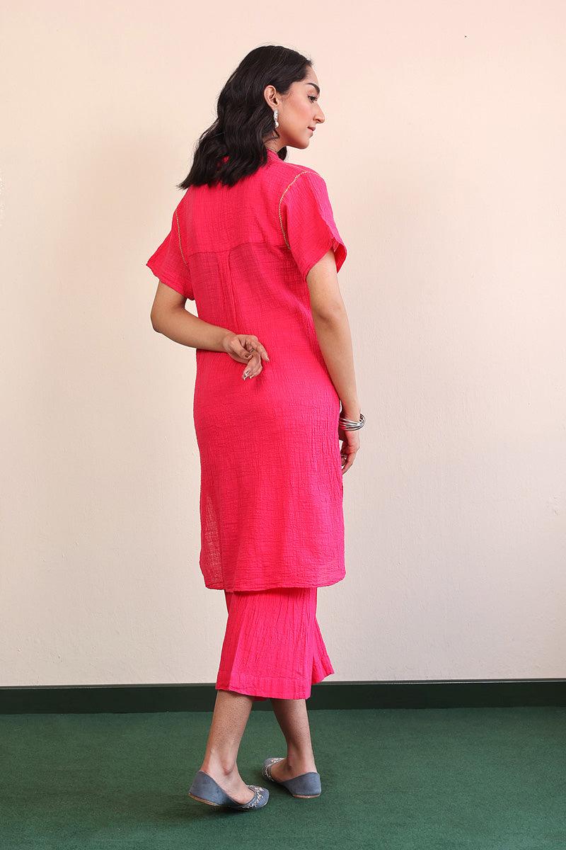 Generartion - Whisper Co-ords Set - 2 Piece - Pink - Lawn