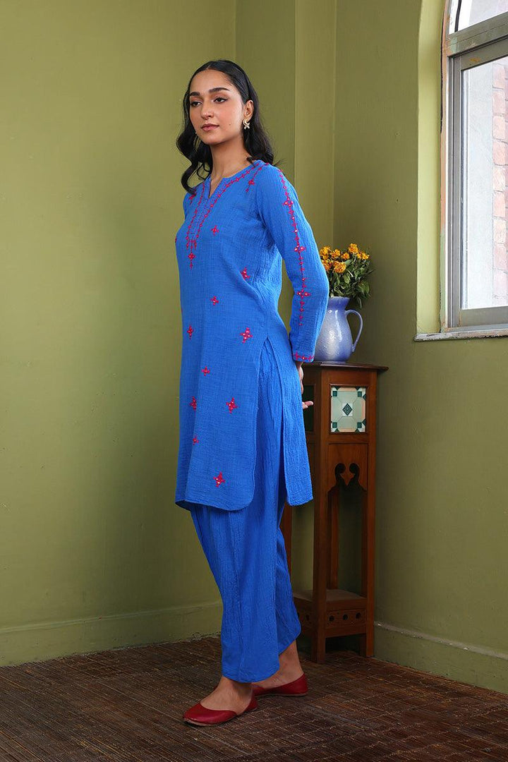 Generation - Whisper Embroidered 2-Piece - Blue - Lawn