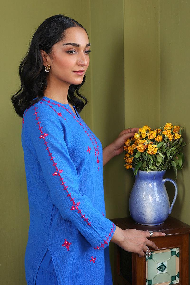 Generation - Whisper Embroidered 2-Piece - Blue - Lawn