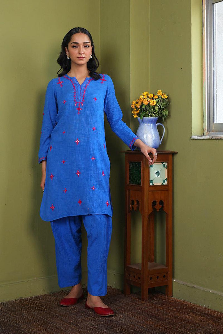 Generation - Whisper Embroidered 2-Piece - Blue - Lawn