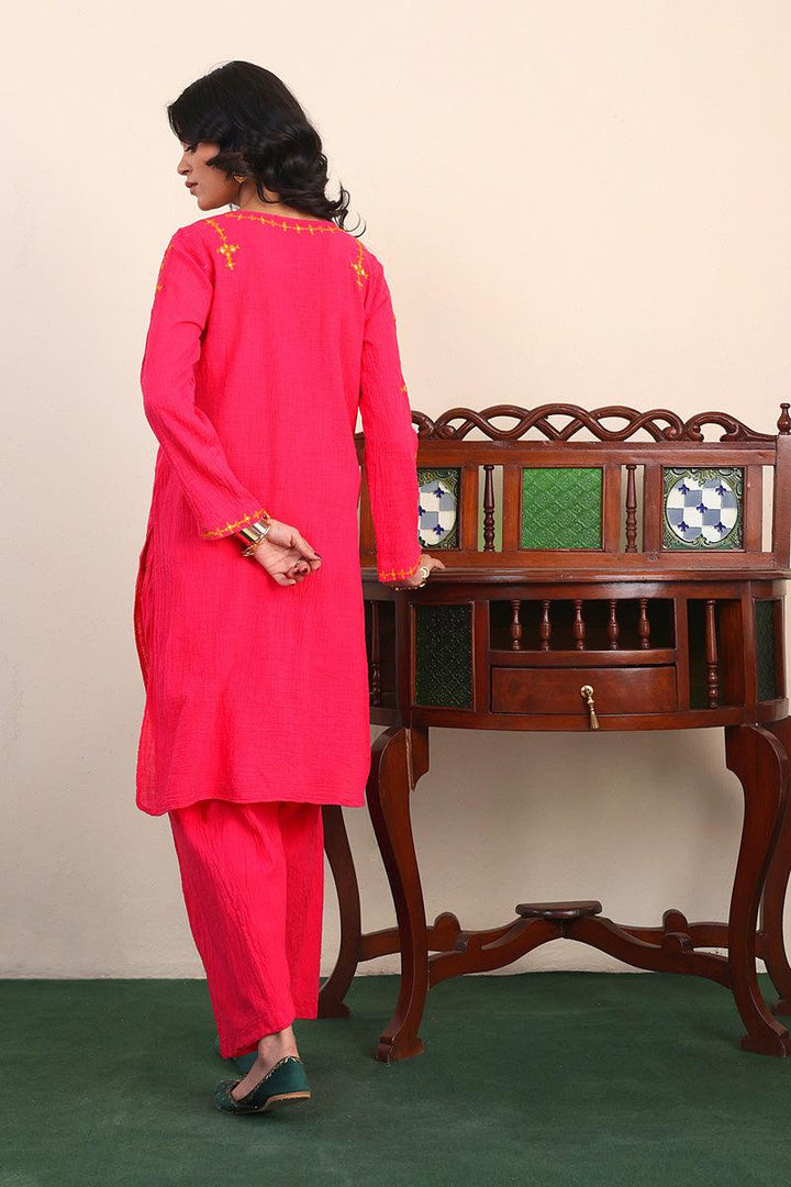 Generation - Whisper Embroidered 2-Piece Set - Pink - Lawn