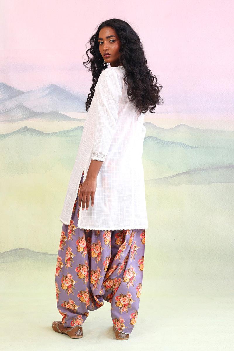 Generation - Virsa Embroidered 2-Piece - White - Lawn