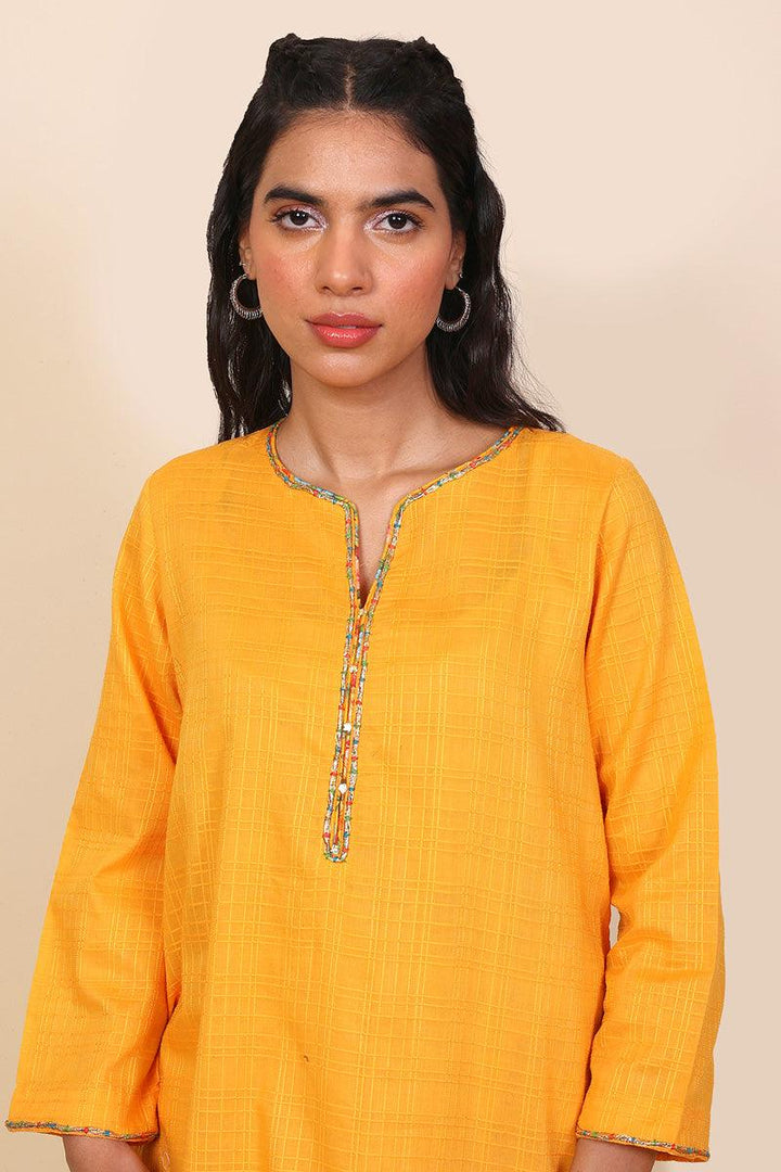 Generation - 2-Piece Virsa Set - Mango Yellow - Lawn