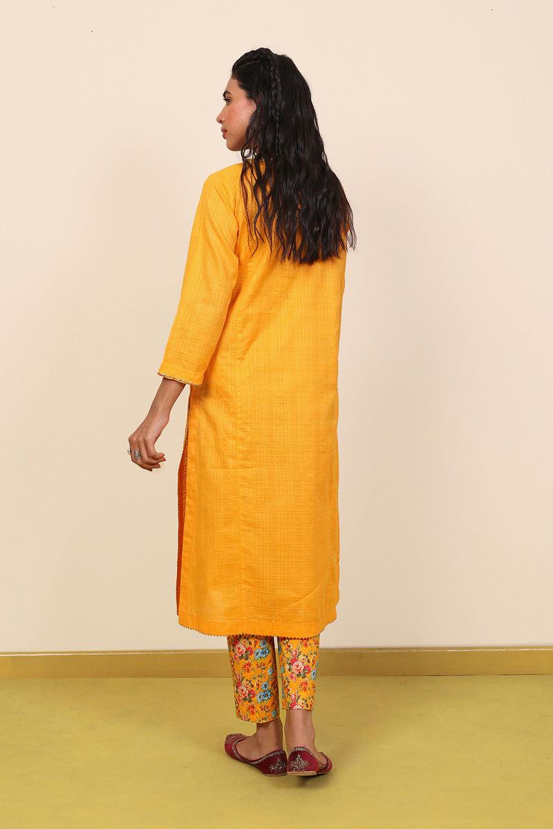 Generation - 2-Piece Virsa Set - Mango Yellow - Lawn