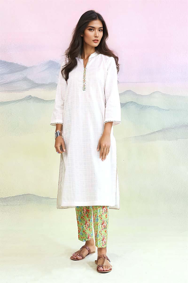 Generation - 2-Piece Virsa Set - White - Lawn