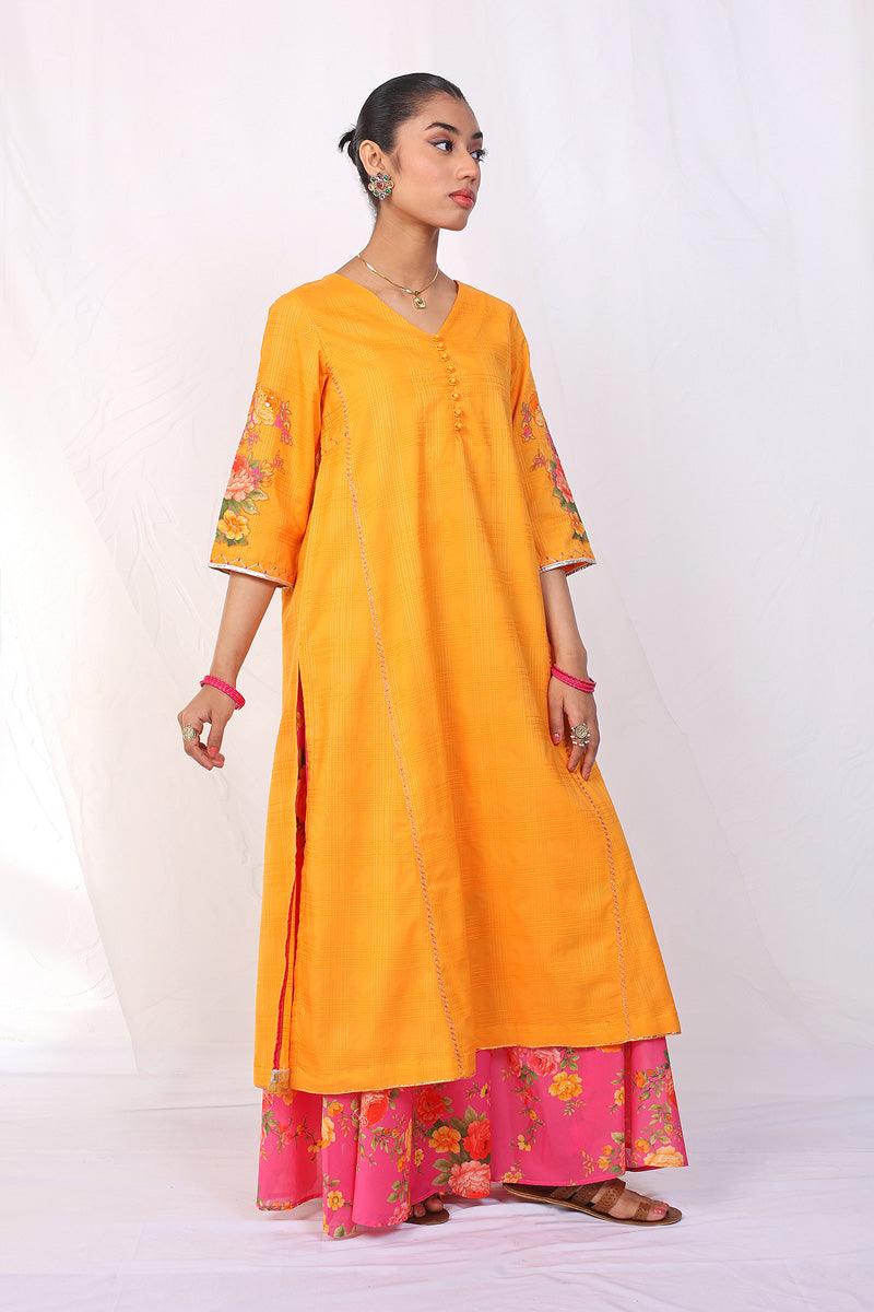 Generation - 2-Piece Virsa Suit - Orange - Lawn