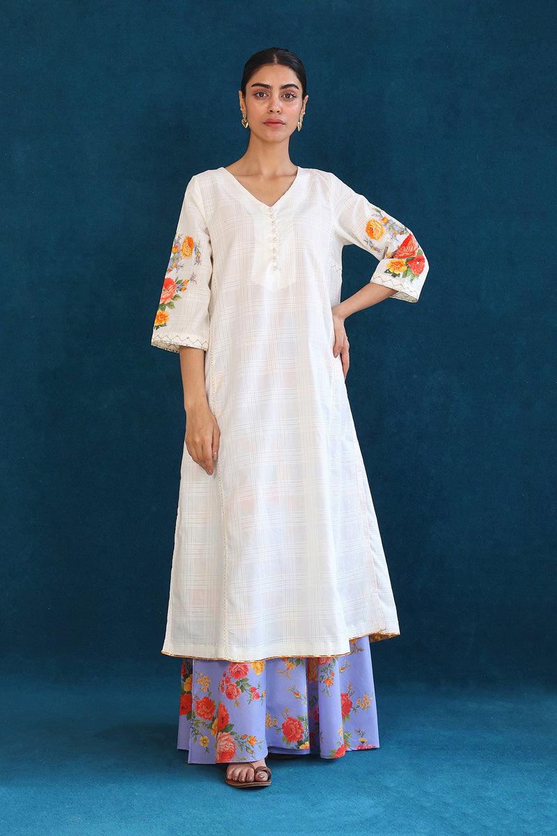 Generation - 2-Piece Virsa Suit - White - Lawn