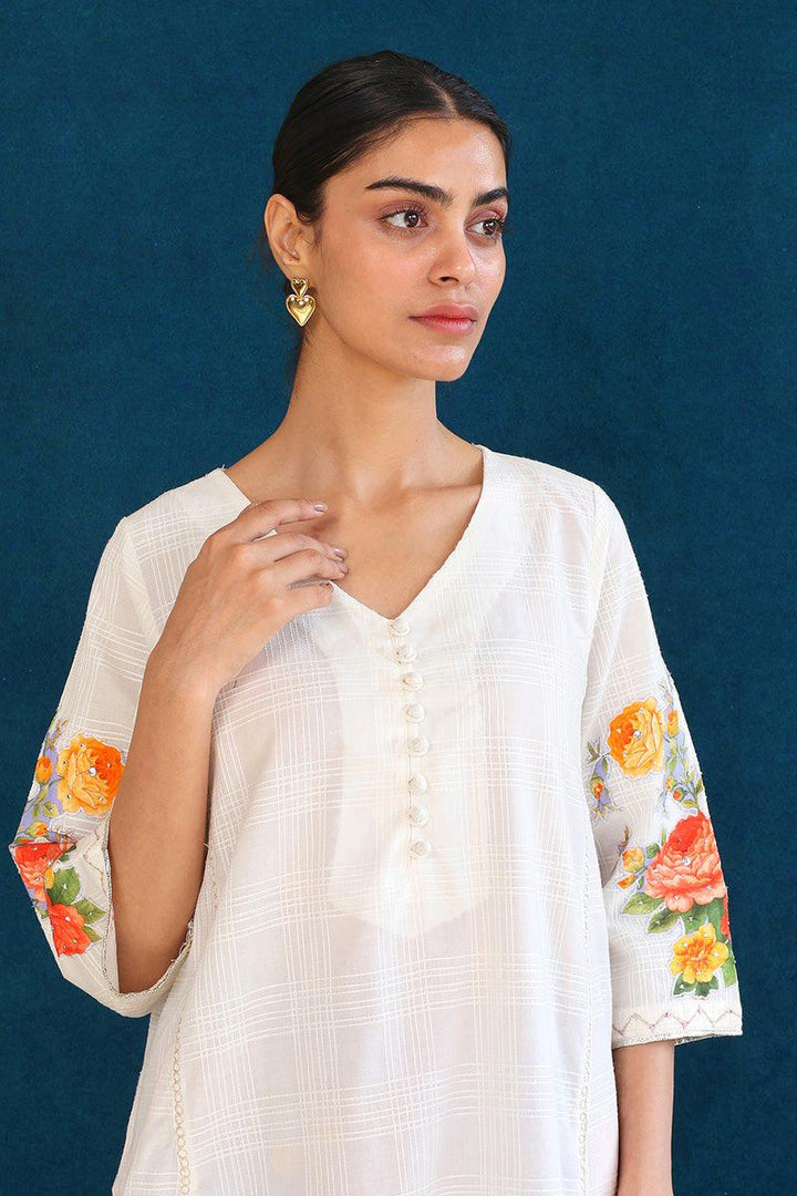 Generation - 2-Piece Virsa Suit - White - Lawn