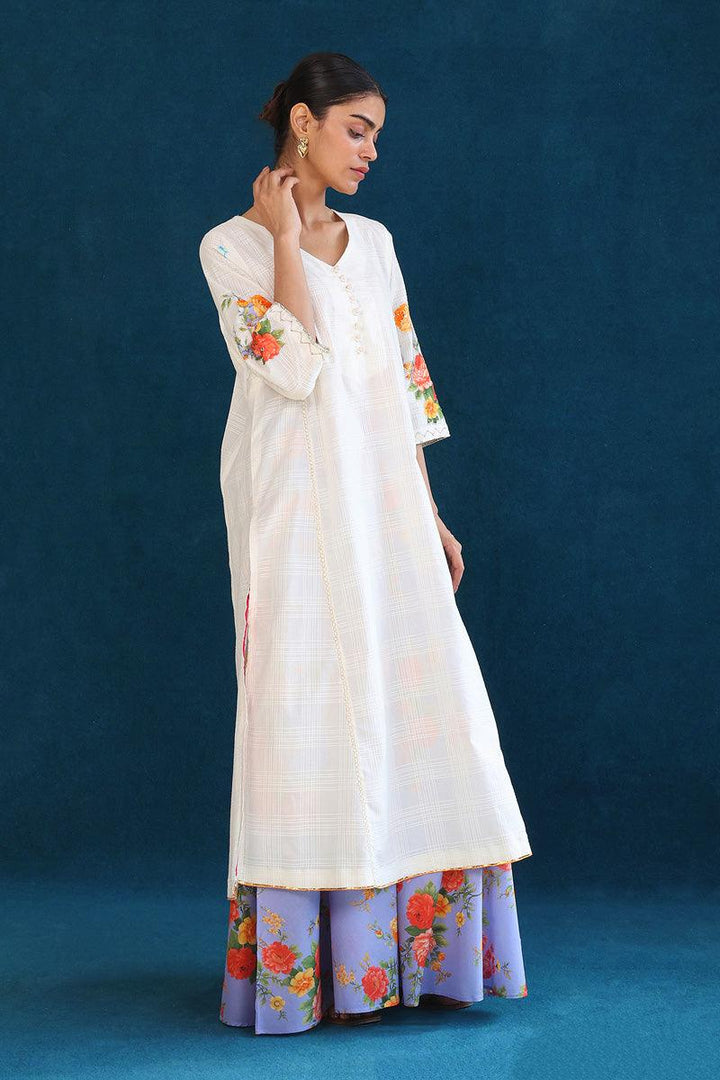 Generation - 2-Piece Virsa Suit - White - Lawn