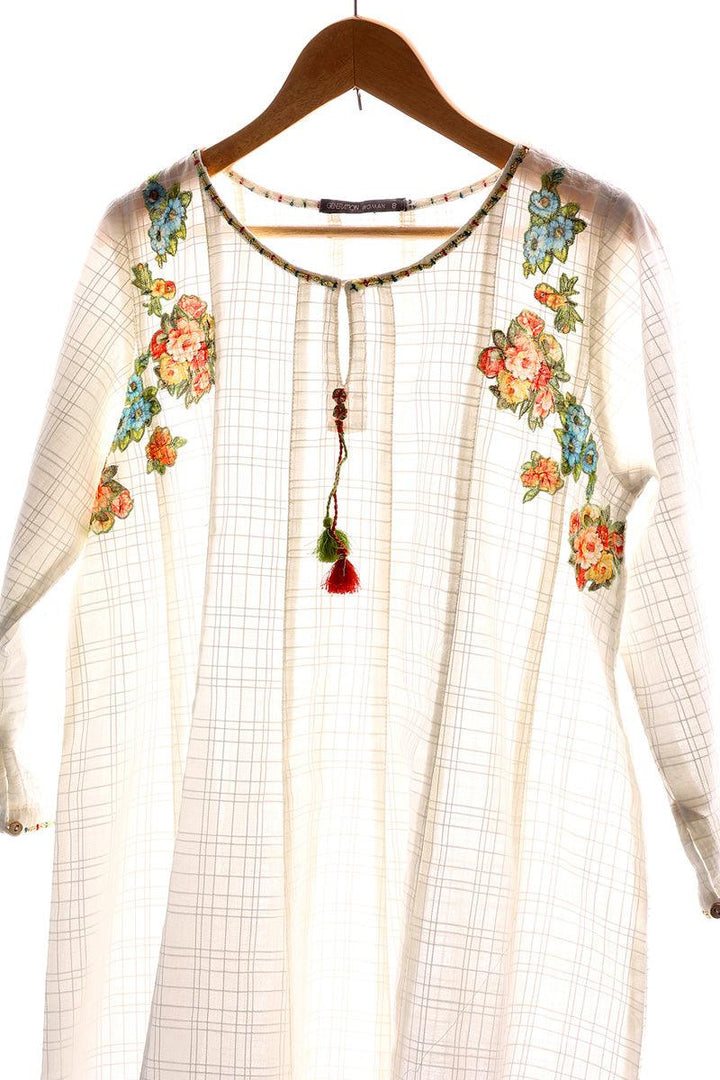 Generation - Virsa Applique Set - White - Lawn - 2 Piece