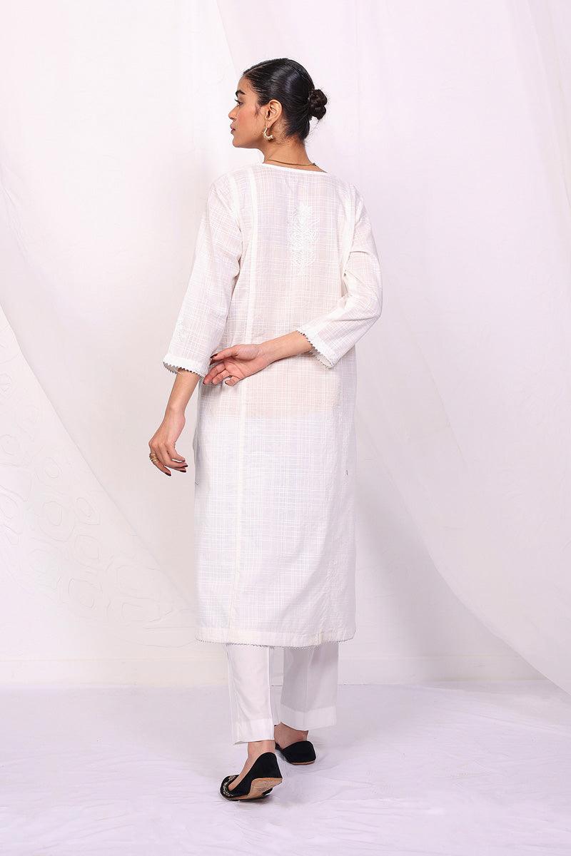 Generation - Virsa Kurta - White - Lawn - 1 Piece