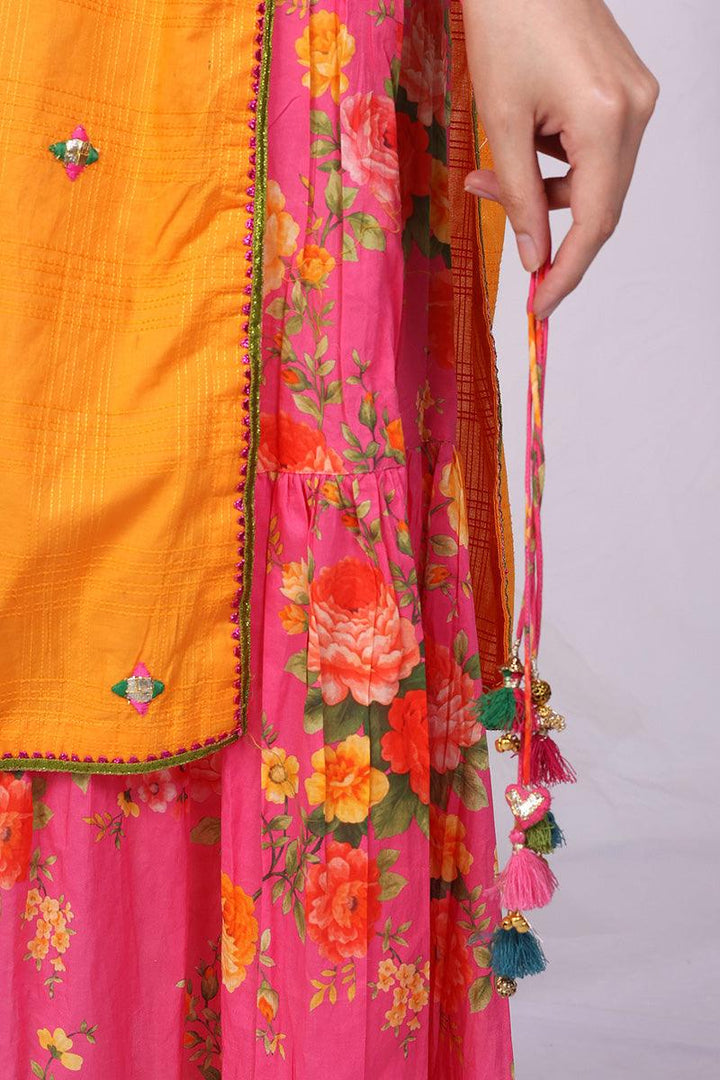Generation - Virsa Tiered Kurta - Red - Lawn - 1 Piece