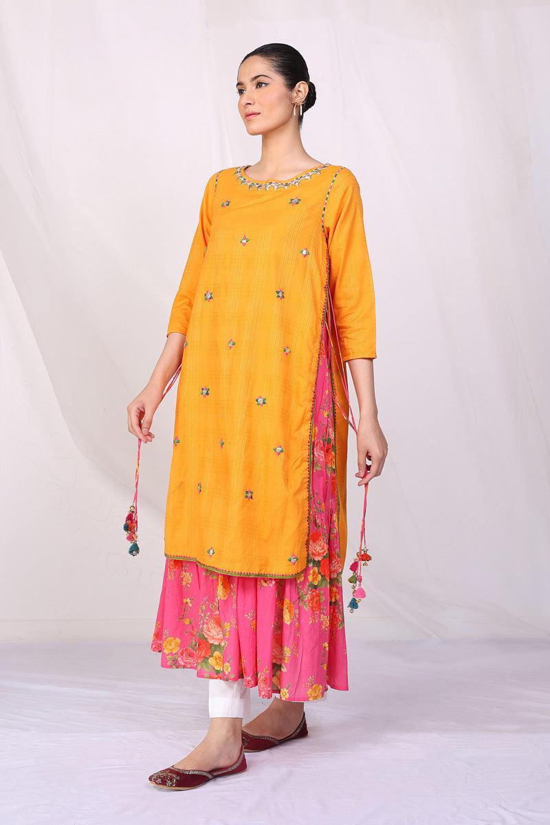 Generation - Virsa Tiered Kurta - Red - Lawn - 1 Piece