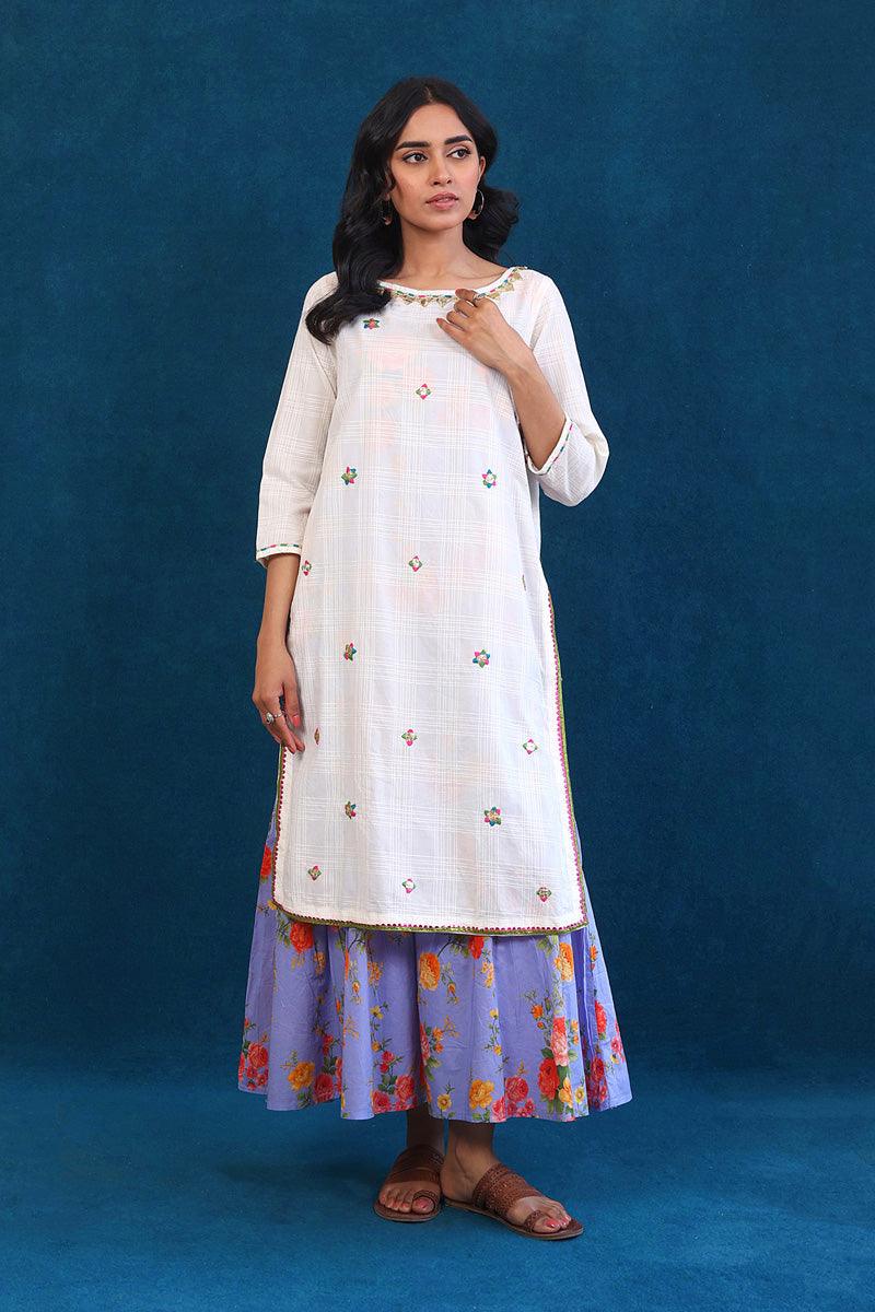 Generation - Virsa Tiered Dress - White - Lawn - 1 Piece