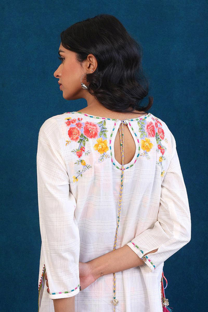 Generation - Virsa Tiered Dress - White - Lawn - 1 Piece
