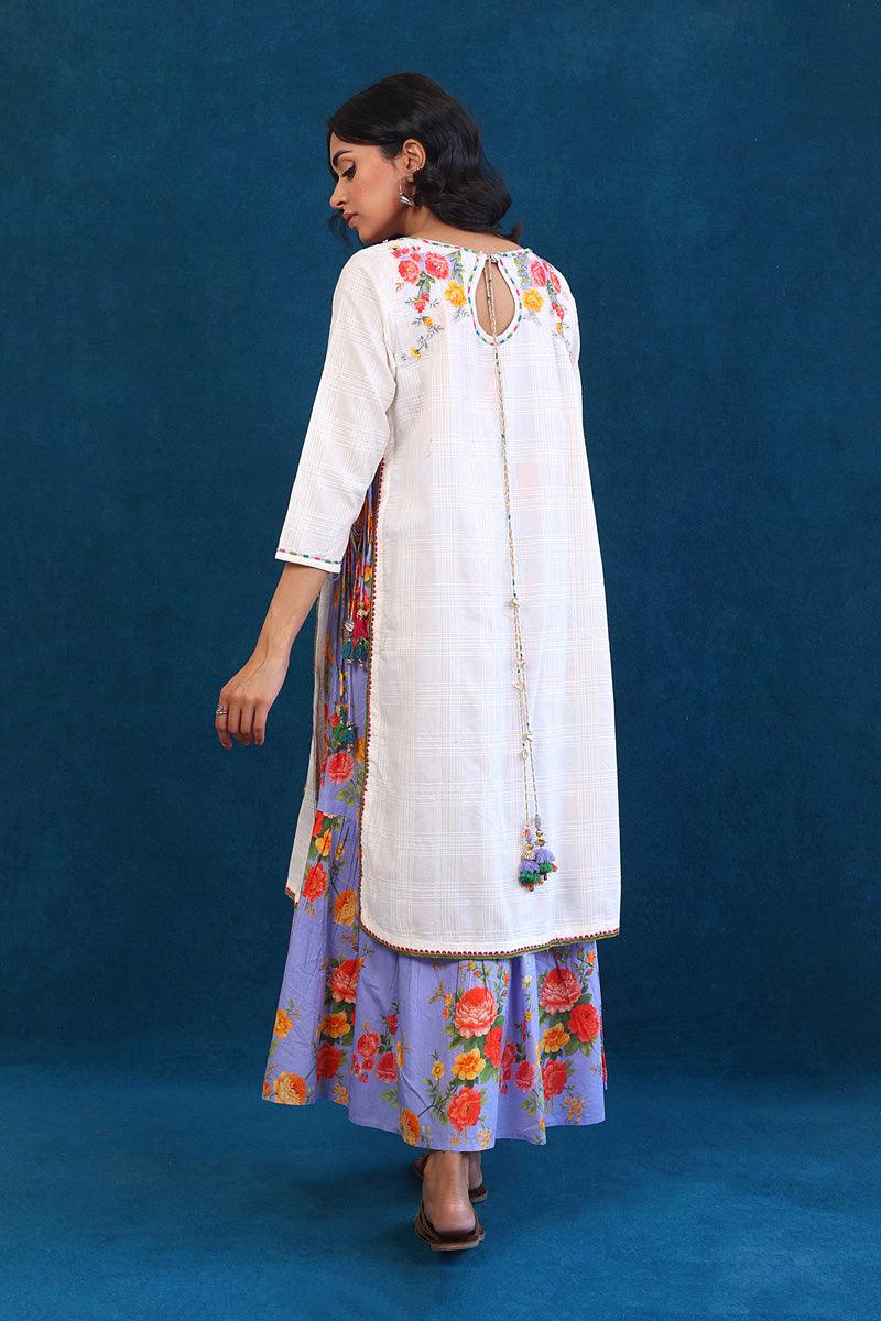 Generation - Virsa Tiered Dress - White - Lawn - 1 Piece