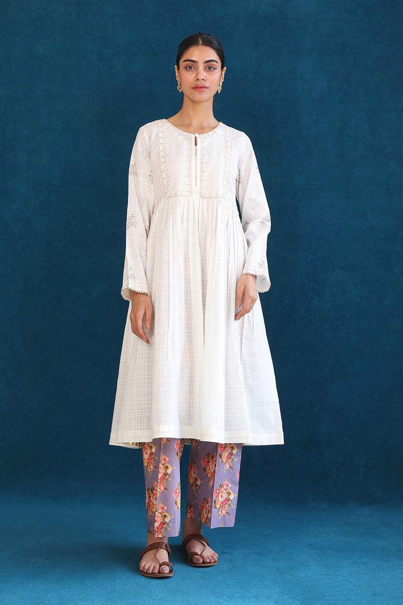 Generation - Virsa Embroidered Set - White - Lawn - 2 Piece