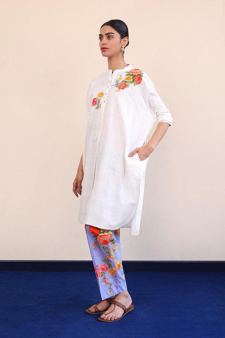 Generation - Virsa Embroidered 2-Piece - White - Lawn
