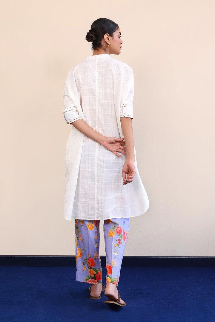 Generation - Virsa Embroidered 2-Piece - White - Lawn