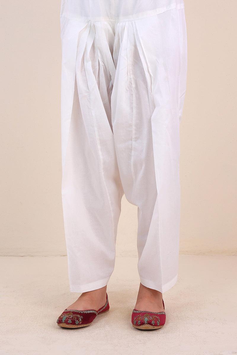 Generation - The Ultimate Shalwar - White - Lawn - 1 Piece