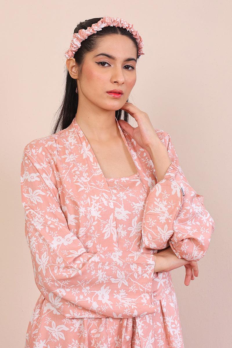 Generation - Loungewear Robe Set - Pink - Viscose - 3 Piece