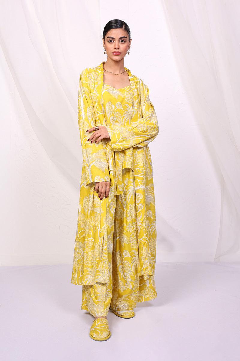 Generation - Loungewear Robe Set - Yellow - Viscose - 3 Piece