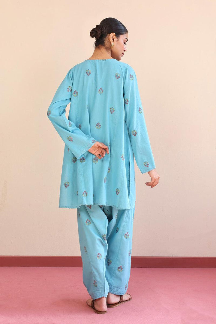 Generation - Feeling Cute Set - Sky Blue - Jacquard - 2 Piece