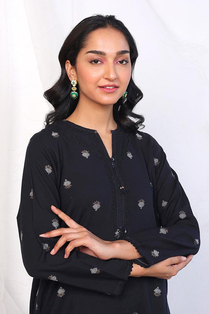 Generation - Feeling Cute Kurta - Black - Lawn - 1 Piece