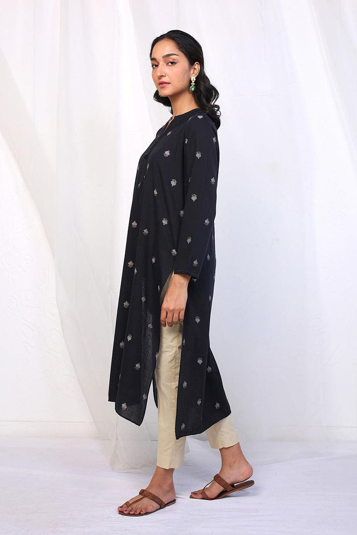 Generation - Feeling Cute Kurta - Black - Lawn - 1 Piece
