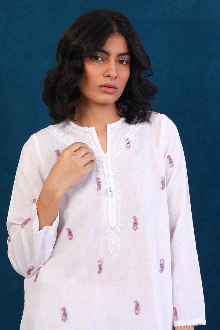 Generation - Feeling Cute Kurta - White - Jacquard - 1 Piece