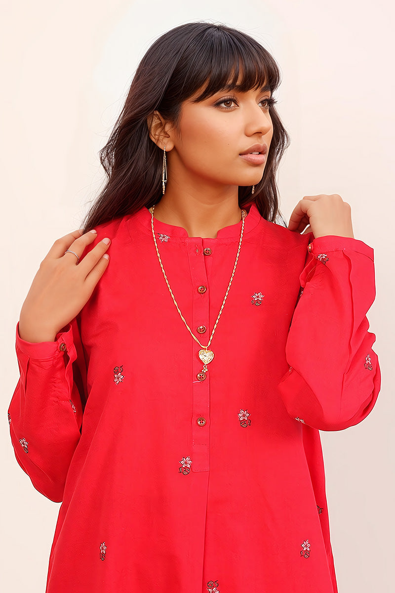 Generation - Feeling Cute 1-Piece - Red - Lawn