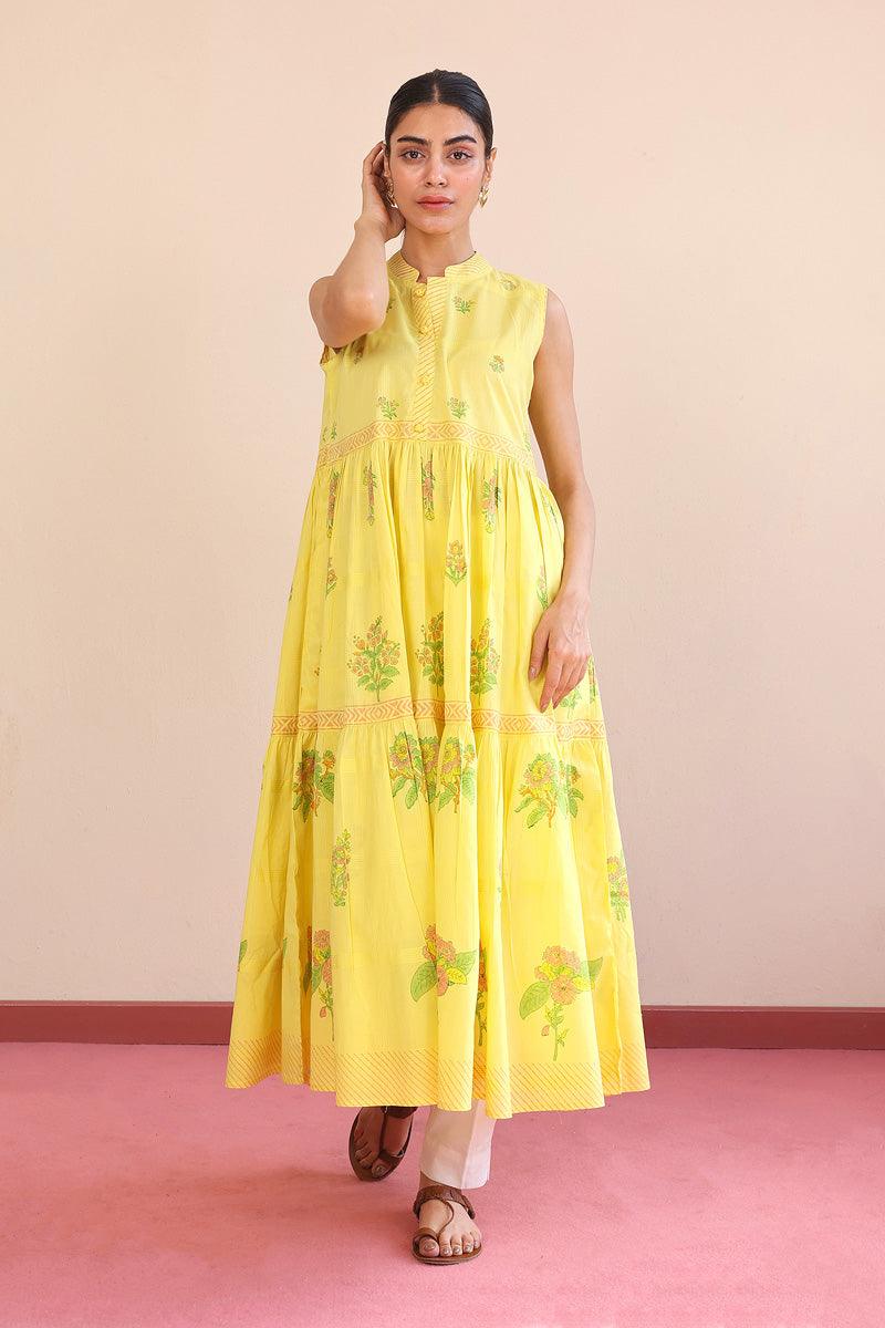 Generation - Tropic Splendour Tiered Dress - Red - Lawn - 1 Piece