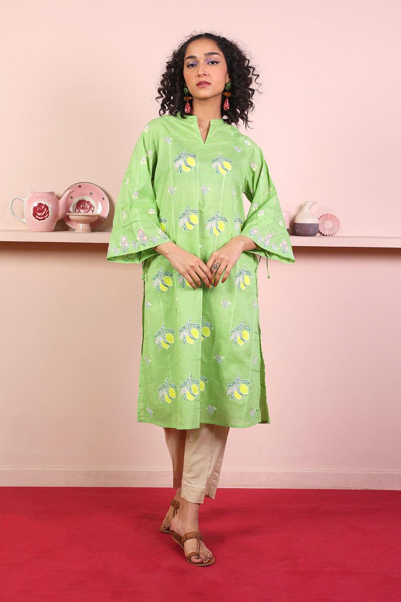 Generation - Tropic Splendour Kurta - Green - Lawn - 1 Piece