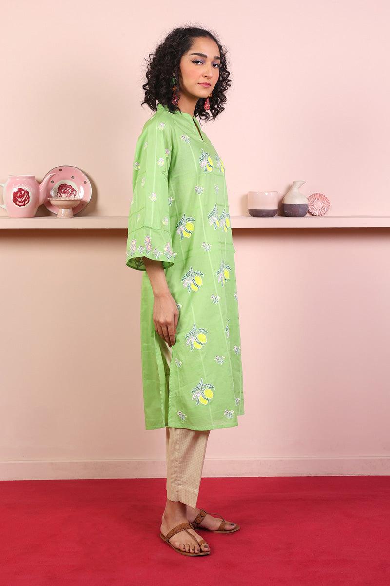 Generation - Tropic Splendour Kurta - Green - Lawn - 1 Piece