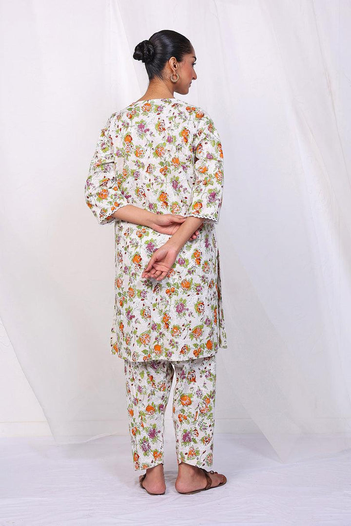 Generation - Tropic Splendour Matching Set - White Orange - Lawn - 2 Piece