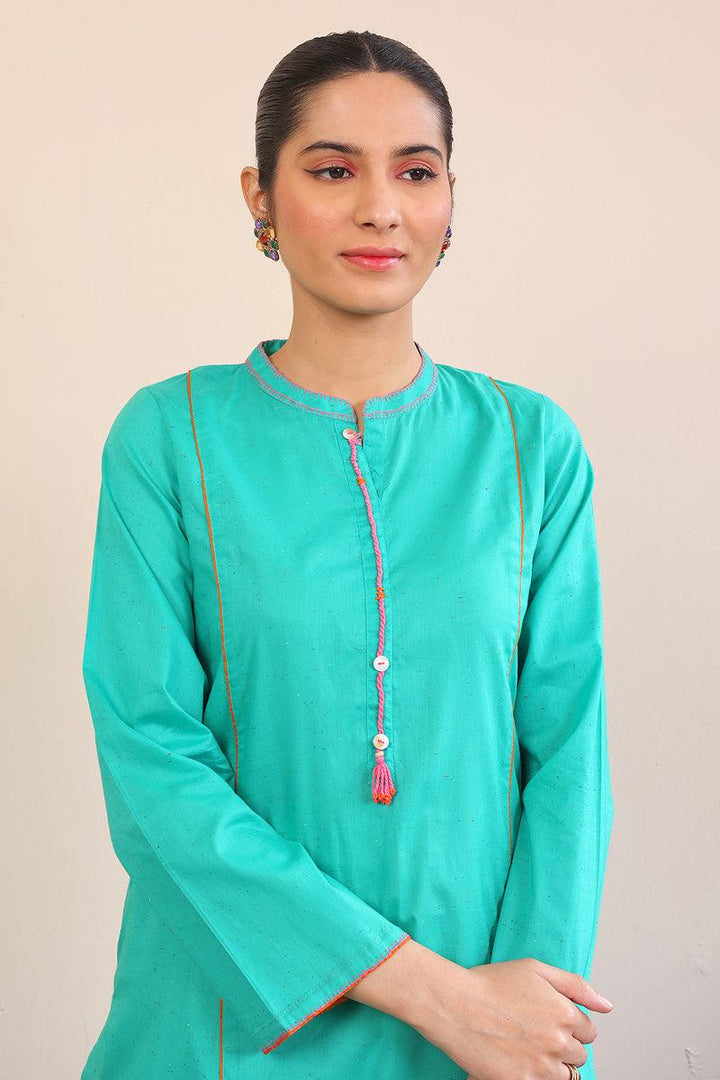 Generation - Punk A-line Kurta - Green - Lawn - 1 Piece