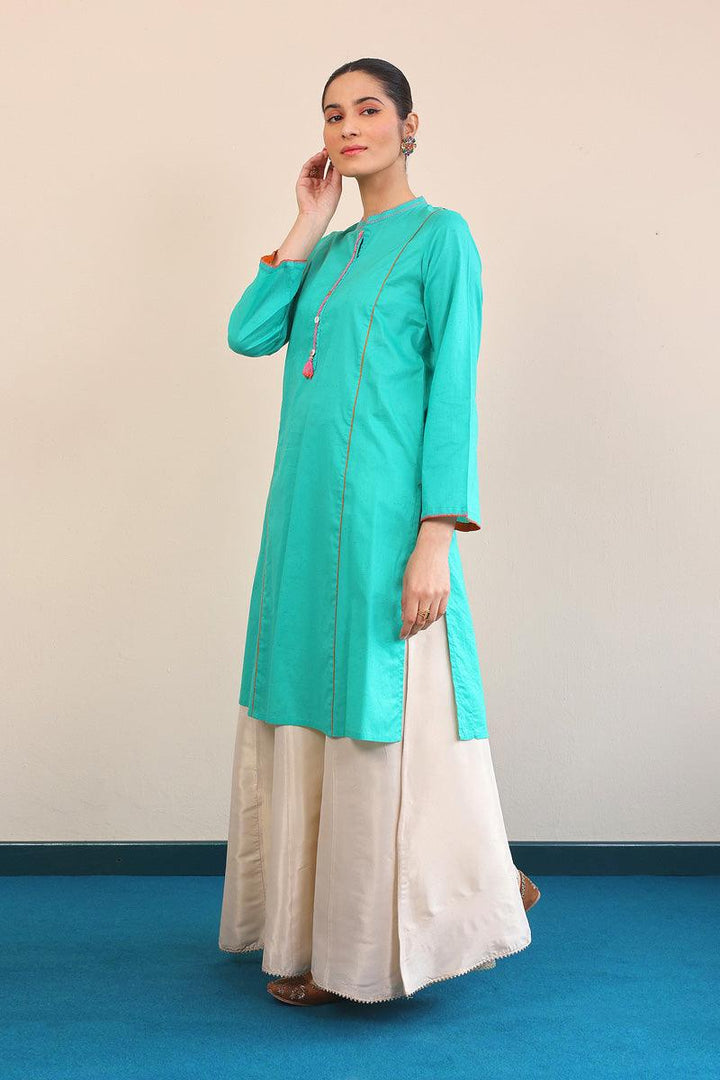 Generation - Punk A-line Kurta - Green - Lawn - 1 Piece