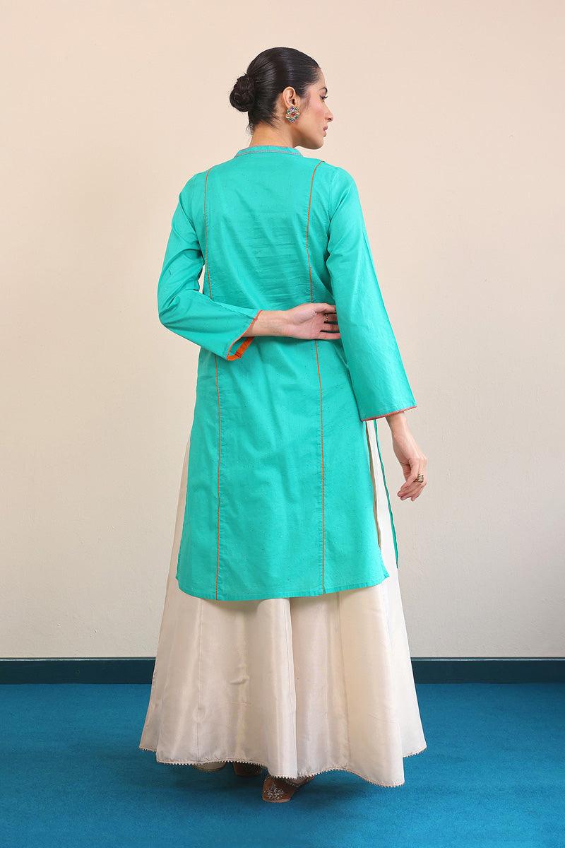 Generation - Punk A-line Kurta - Green - Lawn - 1 Piece