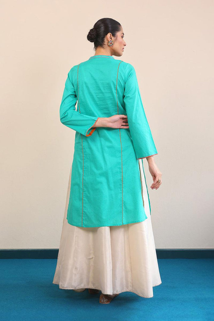 Generation - Punk A-line Kurta - Green - Lawn - 1 Piece
