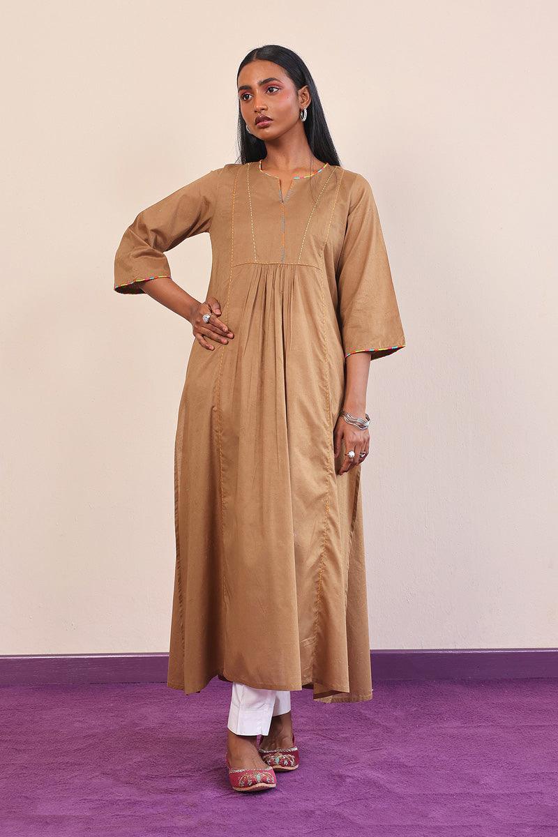 Generation - Punk Flared Kameez - Red - Lawn - 1 Piece