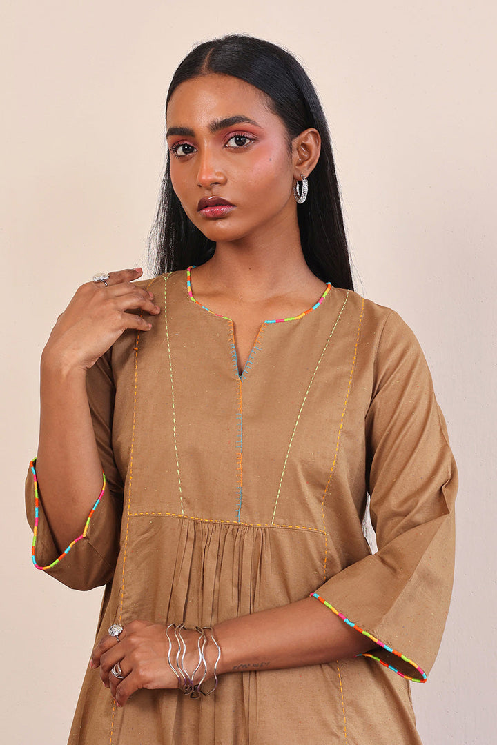 Generation - Punk Flared Kameez - Red - Lawn - 1 Piece