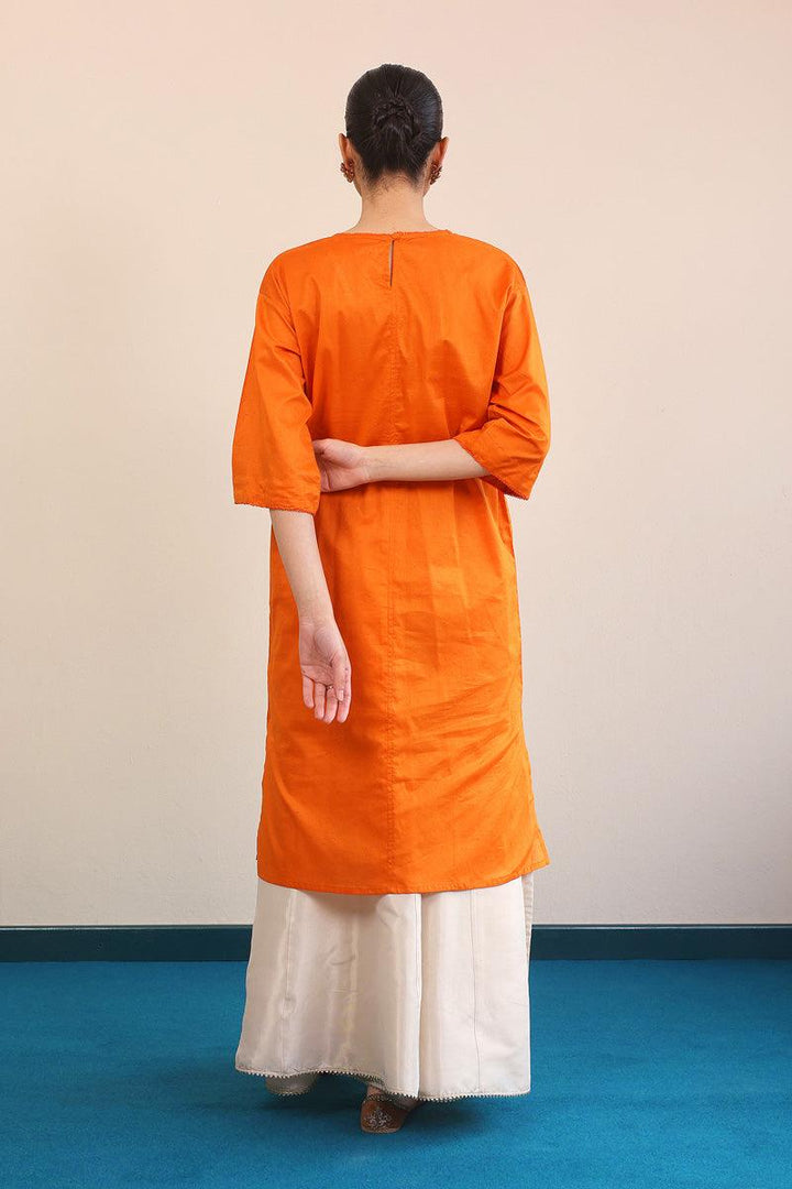 Generation - Punk A-line Shirt - Orange - Lawn - 1 Piece