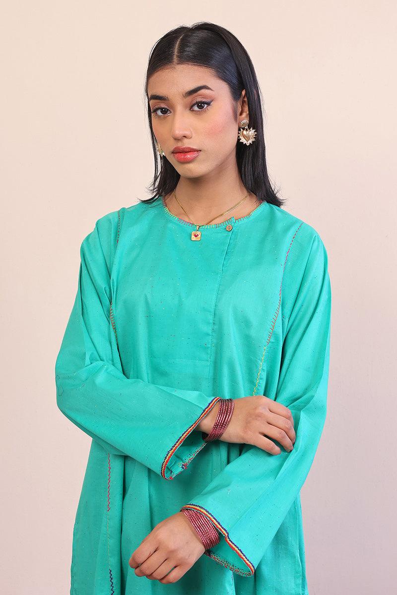 Generation - Punk Kurta - Green - Lawn - 1 Piece