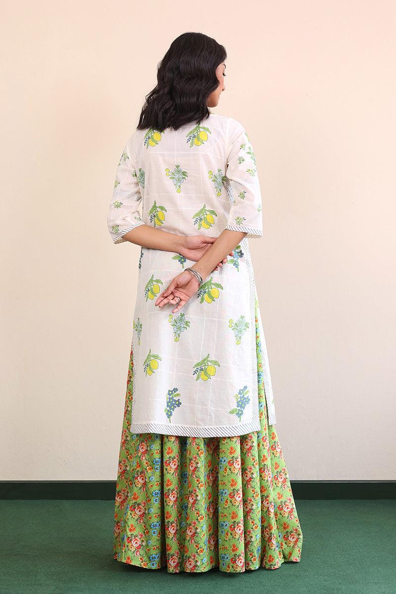 Generation - Tropic Splendour Kurta - Off White - Lawn - 1 Piece